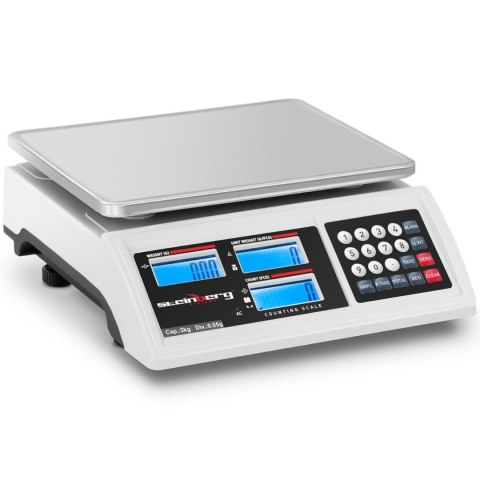 Waga sklepowa handlowa licząca LCD RS232 3000 g / 0.05 g Waga sklepowa handlowa licząca LCD RS232 3000 g / 0.05 g