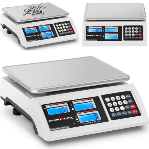 Waga sklepowa handlowa licząca LCD RS232 30000 g / 0.5 g Waga sklepowa handlowa licząca LCD RS232 30000 g / 0.5 g
