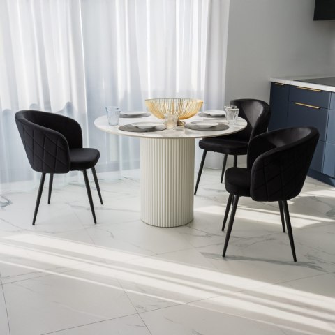Krzesło HAMPTON velvet czarne Krzesło HAMPTON velvet czarne