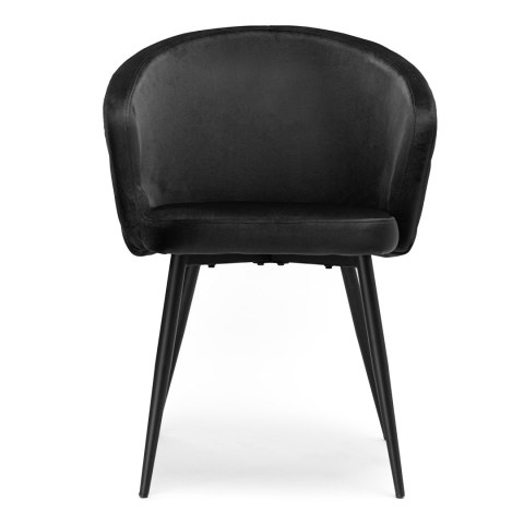 Krzesło HAMPTON velvet czarne Krzesło HAMPTON velvet czarne