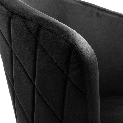 Krzesło HAMPTON velvet czarne Krzesło HAMPTON velvet czarne