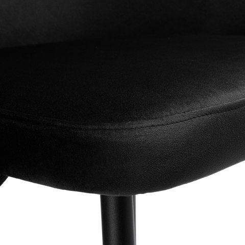 Krzesło HAMPTON velvet czarne Krzesło HAMPTON velvet czarne