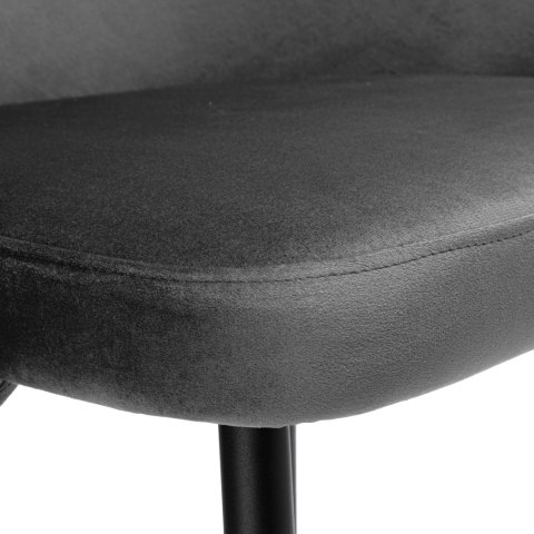 Krzesło HAMPTON velvet grafitowe Krzesło HAMPTON velvet grafitowe