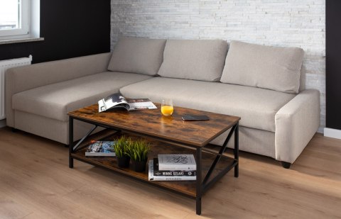 Stolik kawowy ława loft do salonu Herning Stolik kawowy ława loft do salonu Herning