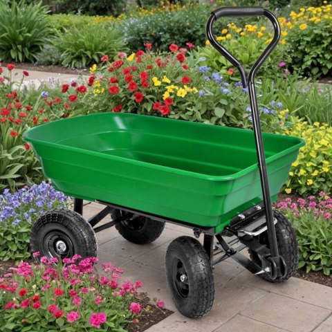Wózek transportowy wywrotka GARTEN zielony Wózek transportowy wywrotka GARTEN zielony