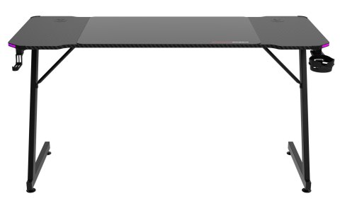 Biurko gamingowe SHADOW GAMER 2.0 140 cm LED RGB podkładka Biurko gamingowe SHADOW GAMER 2.0 140 cm LED RGB podkładka