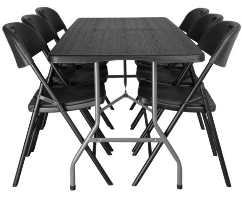 Zestaw Cateringowy WOODLAN Stół 180 cm + 6 Krzeseł Zestaw Cateringowy WOODLAN Stół 180 cm + 6 Krzeseł
