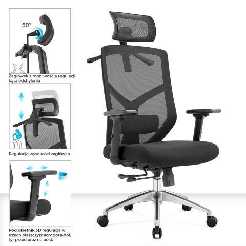 Fotel biurowy ergonomiczny Rosa czerwony ANGEL Fotel biurowy ergonomiczny Rosa czerwony ANGEL