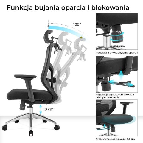 Fotel biurowy ergonomiczny Rosa granatowy ANGEL Fotel biurowy ergonomiczny Rosa granatowy ANGEL
