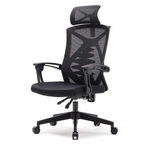 Fotel ergonomiczny ANGEL biurowy obrotowy Spino czarny Fotel ergonomiczny ANGEL biurowy obrotowy Spino czarny