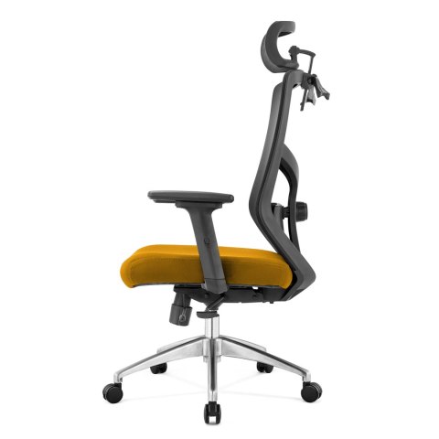 Fotel biurowy ergonomiczny Rosa musztardowy ANGEL Fotel biurowy ergonomiczny Rosa musztardowy ANGEL