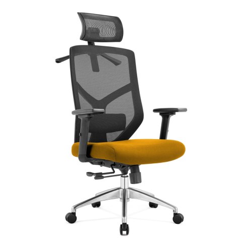 Fotel biurowy ergonomiczny Rosa musztardowy ANGEL Fotel biurowy ergonomiczny Rosa musztardowy ANGEL