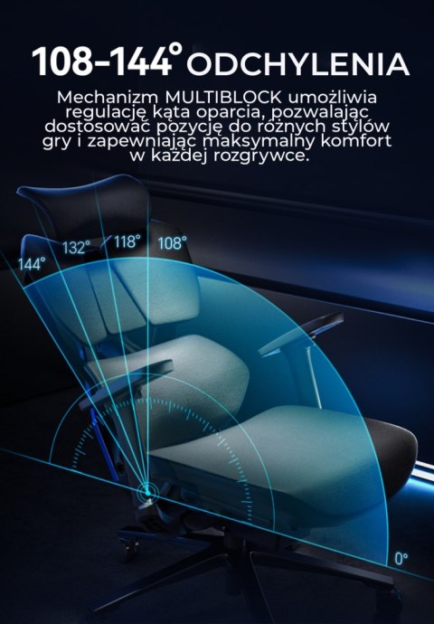 Fotel ergonomiczny gamingowy Angel Furia PRO Fotel ergonomiczny gamingowy Angel Furia PRO