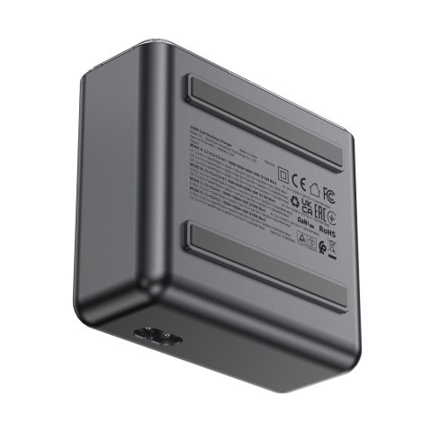Stacja zasilania ładowarka PD 218W GaN z 4 portami 3x USB-C + USB-A szary Stacja zasilania ładowarka PD 218W GaN z 4 portami 3x USB-C + USB-A szary