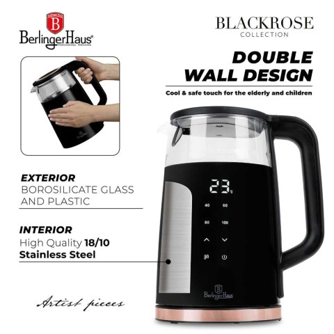 CZAJNIK ELEKTRYCZNY 1,7L BERLINGER HAUS BH-9477 BLACK ROSE CZAJNIK ELEKTRYCZNY 1,7L BERLINGER HAUS BH-9477 BLACK ROSE