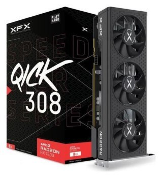 Karta graficzna - XFX Speedster QICK 308 Radeon RX 7600 8GB GDDR6 Karta graficzna - XFX Speedster QICK 308 Radeon RX 7600 8GB GDDR6