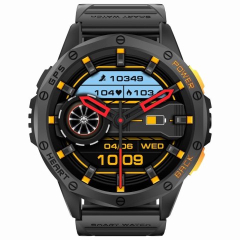 Smartwatch Męski GRAVITY GPS GT24-2 Czarny Pasek Silikonowy + Biały Pasek Silikonowy Smartwatch Męski GRAVITY GPS GT24-2 Czarny Pasek Silikonowy + Biały Pasek Silikonowy