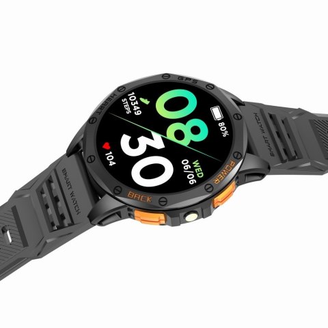 Smartwatch Męski GRAVITY GPS GT24-2 Czarny Pasek Silikonowy + Biały Pasek Silikonowy Smartwatch Męski GRAVITY GPS GT24-2 Czarny Pasek Silikonowy + Biały Pasek Silikonowy