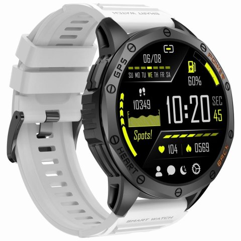 Smartwatch Męski GRAVITY GPS GT24-2 Czarny Pasek Silikonowy + Biały Pasek Silikonowy Smartwatch Męski GRAVITY GPS GT24-2 Czarny Pasek Silikonowy + Biały Pasek Silikonowy