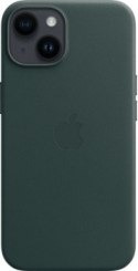 Apple iPhone 14 Leather Case with MagSafe forest green