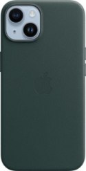 Apple iPhone 14 Leather Case with MagSafe forest green