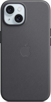 Apple iPhone 15 FineWoven Case with MagSafe black Apple iPhone 15 FineWoven Case with MagSafe black