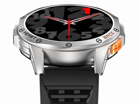 Smartwatch Męski GRAVITY GPS GT24-4 Czarny Pasek Silikonowy + Pomarańczowy Pasek Silikonowy Smartwatch Męski GRAVITY GPS GT24-4 Czarny Pasek Silikonowy + Pomarańczowy Pasek Silikonowy