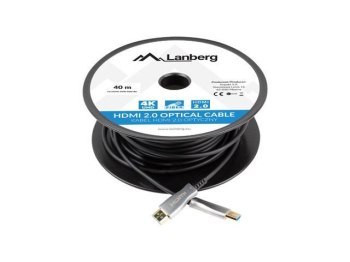 LANBERG KABEL HDMI M/M V2.0 30M OPTYCZNY AOC CA-HDMI-20FB-0300-BK LANBERG KABEL HDMI M/M V2.0 30M OPTYCZNY AOC CA-HDMI-20FB-0300-BK