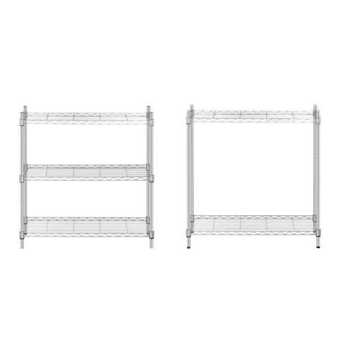 Regał magazynowy druciany ażurowy kolor szary 180x90x35cm do 250kg Regał magazynowy druciany ażurowy kolor szary 180x90x35cm do 250kg