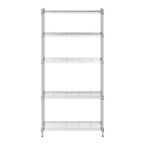 Regał magazynowy druciany ażurowy kolor szary 180x90x35cm do 250kg Regał magazynowy druciany ażurowy kolor szary 180x90x35cm do 250kg