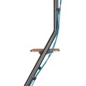 Uchwyt - MACLEAN UCHWYT WOLNOSTOJĄCY POD TV / NAROŻNY W STYLU BAUHAUS DWUPOZIOMOWE DREWNIANE PÓŁKI 40KG MAX 37-75'' MC-455