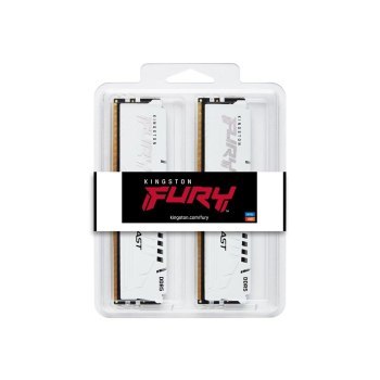 KINGSTON DDR5 64GB 5600MHz CL36 FURY BEAST WHITE EXPO KITx2 KINGSTON DDR5 64GB 5600MHz CL36 FURY BEAST WHITE EXPO KITx2