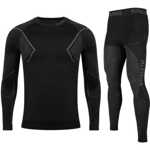 Bielizna termoaktywna Alpinus Active Base Layer Set czarno-szara M GT43257 Bielizna termoaktywna Alpinus Active Base Layer Set czarno-szara M GT43257