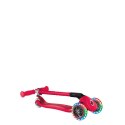 Hulajnoga 3-kołowa Globber Primo Foldable Lights 432-102-2 New Red