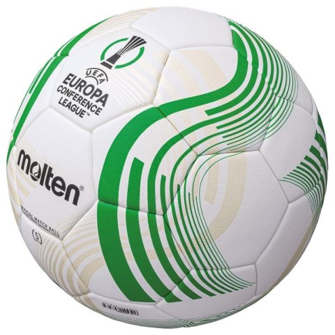 Piłka do piłki nożnej Molten UEFA Europa Conference League 2021/22 F5C5000 Piłka do piłki nożnej Molten UEFA Europa Conference League 2021/22 F5C5000