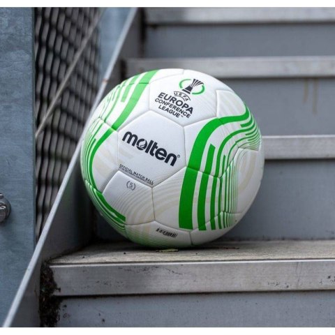 Piłka do piłki nożnej Molten UEFA Europa Conference League 2021/22 F5C5000 Piłka do piłki nożnej Molten UEFA Europa Conference League 2021/22 F5C5000