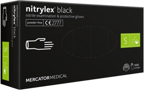 Rękawice Nitrylowe 100 sztuk / Czarne / Nitrylex Black (XL 9-10) Rękawice Nitrylowe 100 sztuk / Czarne / Nitrylex Black (XL 9-10)