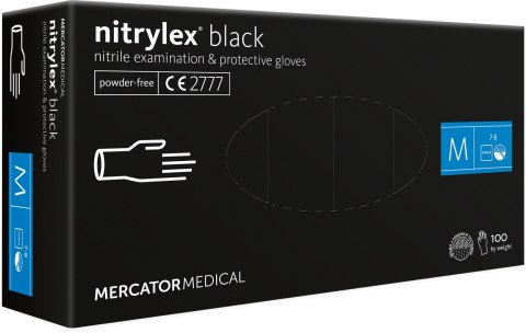 Rękawice Nitrylowe 100 sztuk / Czarne / Nitrylex Black (XL 9-10) Rękawice Nitrylowe 100 sztuk / Czarne / Nitrylex Black (XL 9-10)