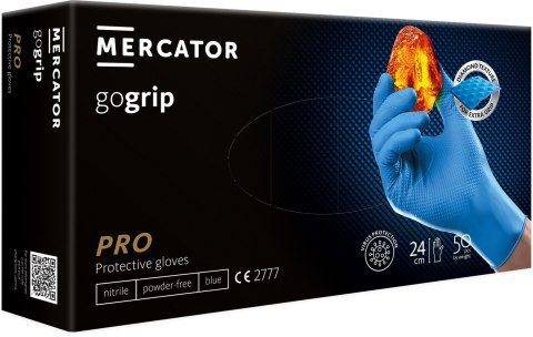 Rękawice Nitrylowe 50 szt. Gogrip Blue (10 - XL) Rękawice Nitrylowe 50 szt. Gogrip Blue (10 - XL)