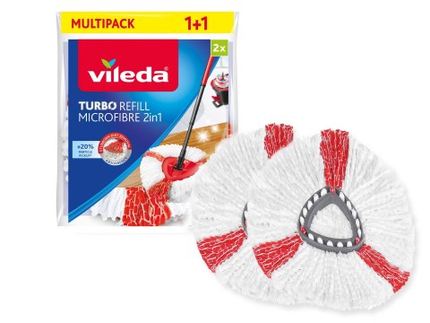 Wkład do mopa obrotowego Vileda TURBO 2w1 2szt. Wkład do mopa obrotowego Vileda TURBO 2w1 2szt.