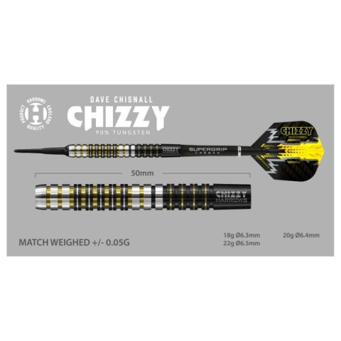 Rzutki Harrows Chizzy 90% Softip HS-TNK-000016011 Rzutki Harrows Chizzy 90% Softip HS-TNK-000016011
