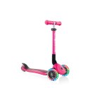 Hulajnoga 3-kołowa Globber Foldable Lights Fuchsia Jr 437-110