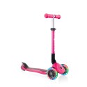 Hulajnoga 3-kołowa Globber Foldable Lights Fuchsia Jr 437-110