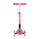 Hulajnoga 3-kołowa Globber Foldable Lights Fuchsia Jr 437-110