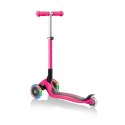 Hulajnoga 3-kołowa Globber Foldable Lights Fuchsia Jr 437-110
