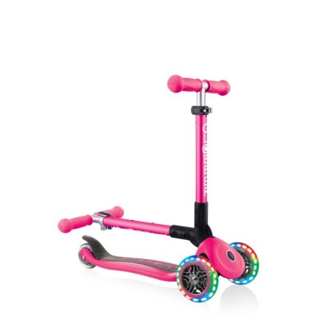 Hulajnoga 3-kołowa Globber Foldable Lights Fuchsia Jr 437-110 Hulajnoga 3-kołowa Globber Foldable Lights Fuchsia Jr 437-110