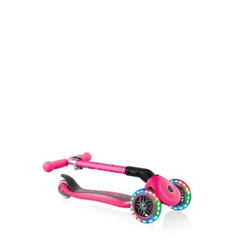 Hulajnoga 3-kołowa Globber Foldable Lights Fuchsia Jr 437-110 Hulajnoga 3-kołowa Globber Foldable Lights Fuchsia Jr 437-110