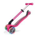 Hulajnoga 3-kołowa Globber Foldable Lights Fuchsia Jr 437-110