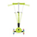 Hulajnoga 3-kołowa Globber Foldable Lights Lime Green Jr 437-106