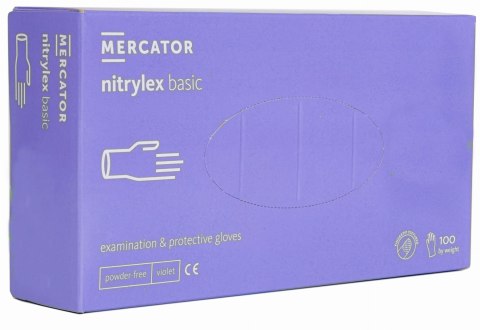 Rękawice Nitrylowe 100 sztuk / Fioletowe / Nitrylex Basic Violet (S 6-7) Rękawice Nitrylowe 100 sztuk / Fioletowe / Nitrylex Basic Violet (S 6-7)